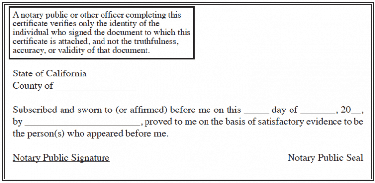 Printable Blank Notary Form Perfect For Your Next Notarization 9126