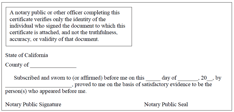 notary jurat template